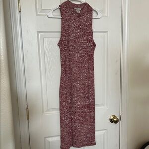 Ambiance Maroon Sleeveless Midi Dress